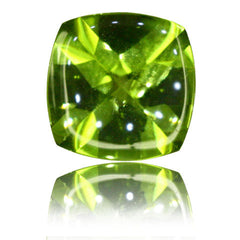 8mm Cushion Buff-top Peridot 1.90ct