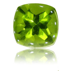 8mm Cushion Buff-top Peridot 2.58ct