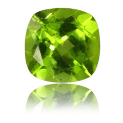 3.26ct 9mm Cushion Peridot