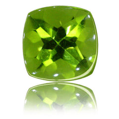 8mm Cushion Buff-top Peridot 2.54ct